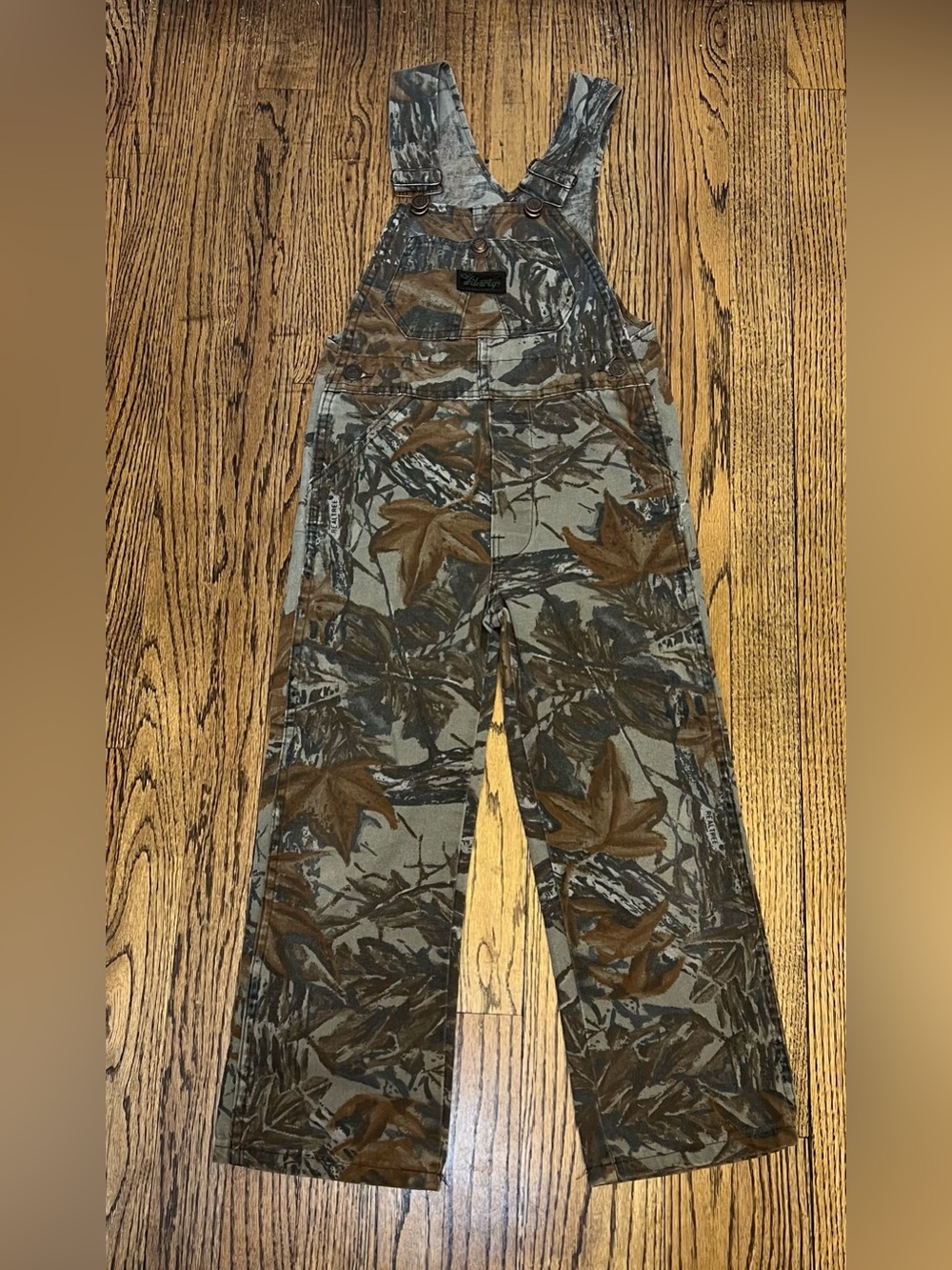VTG USA Made Kids 6X Liberty Realtree Camo Overalls Outdoor Unisex Boy Girl Hunt